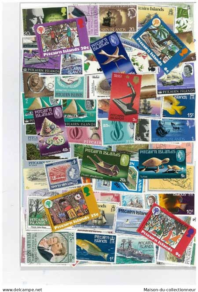 Collection De Timbres Pitcairn Oblitérés 50 Timbres Différents - Pitcairn Islands