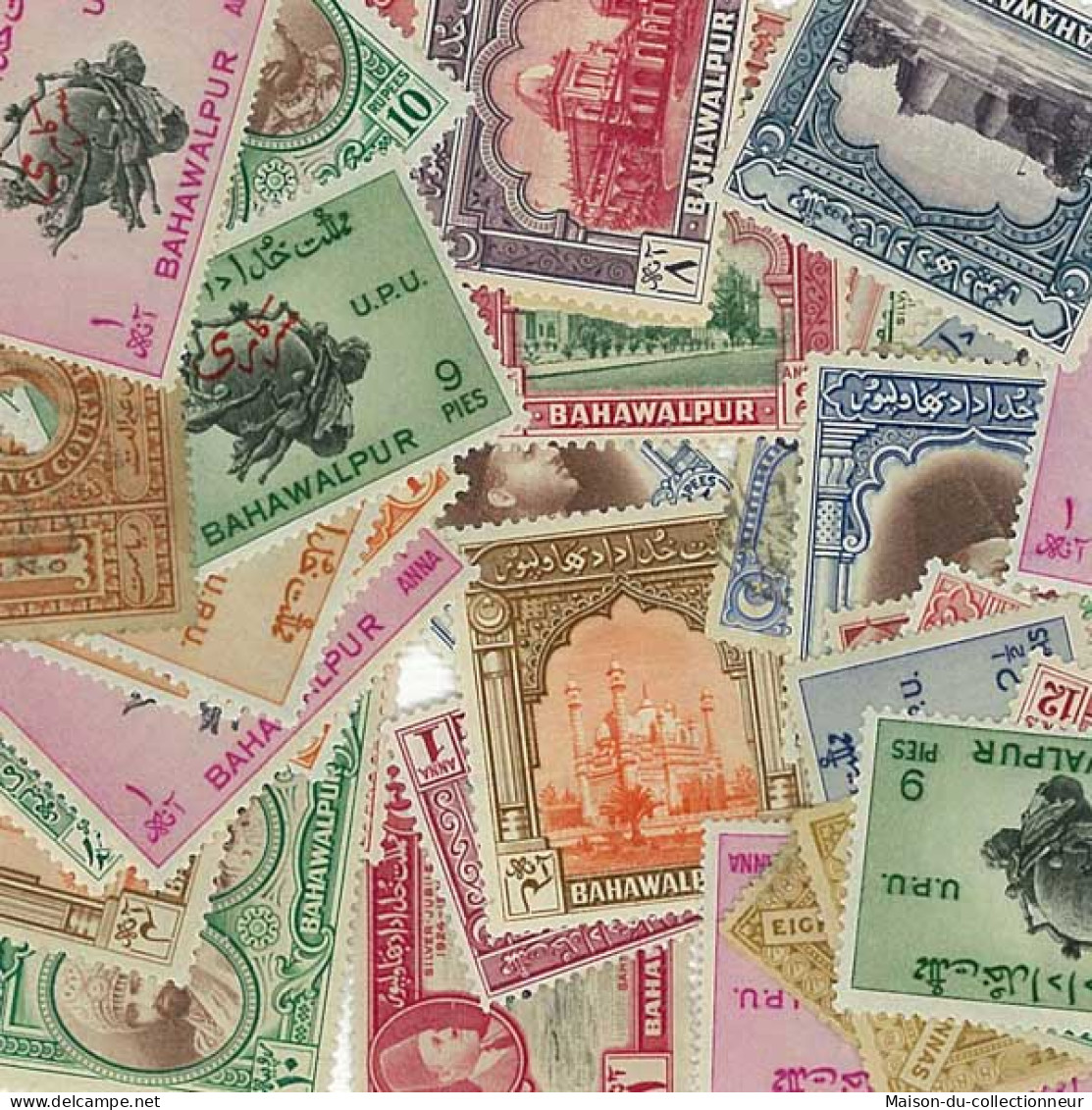 Collection De Timbres Bahawalpur Oblitérés 50 Timbres Différents - Bahawalpur