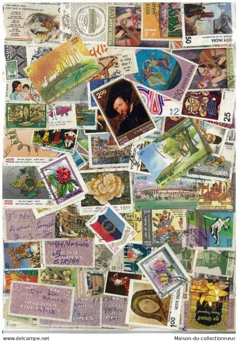 Collection De Timbres Inde Oblitérés 500 Timbres Grand Format - Collections, Lots & Series