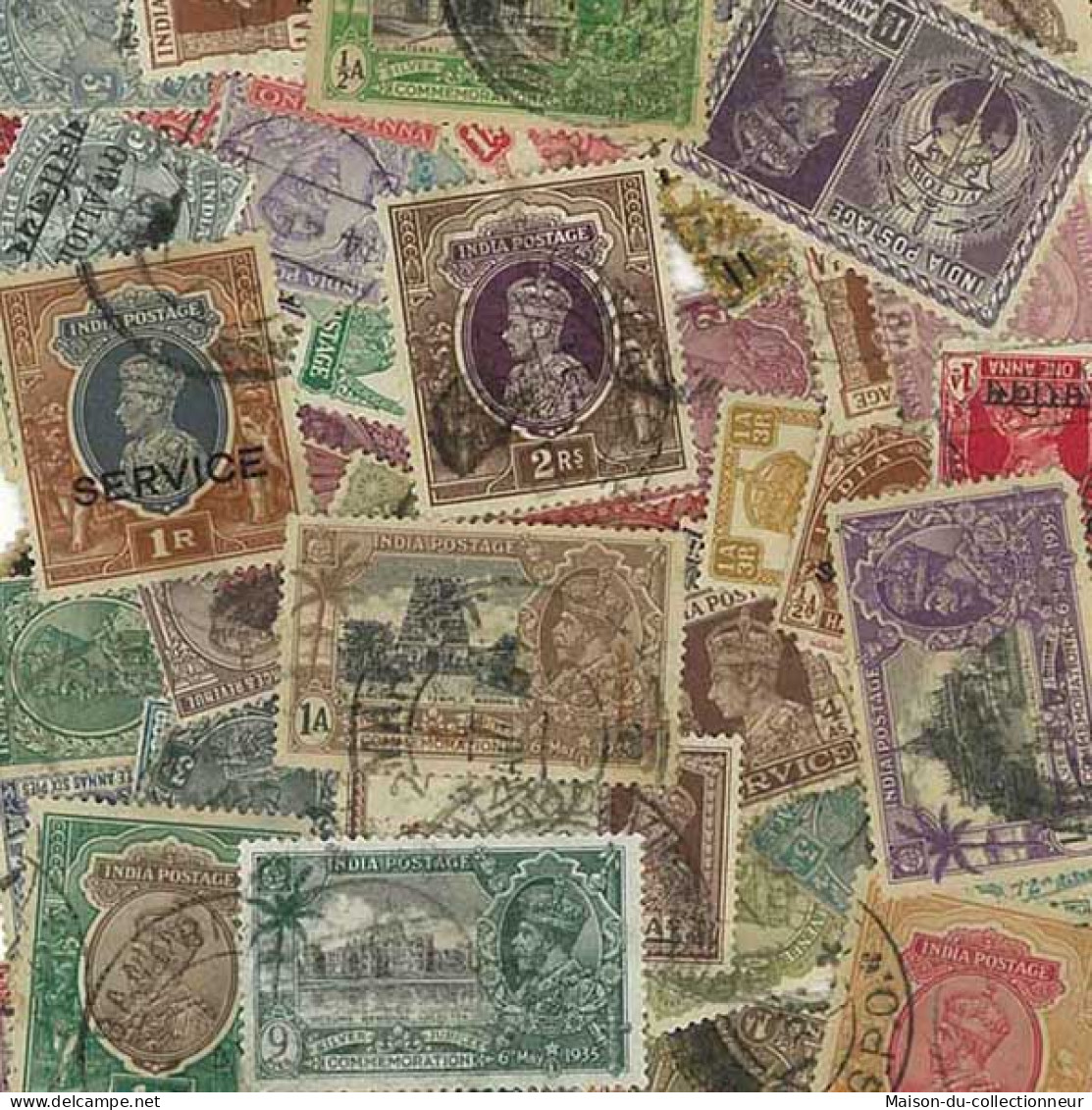 Collection De Timbres Inde Anglaise Oblitérés 100 Timbres Différents - Verzamelingen & Reeksen