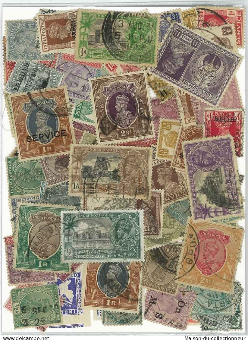 Collection De Timbres Inde Anglaise Oblitérés 100 Timbres Différents - Verzamelingen & Reeksen