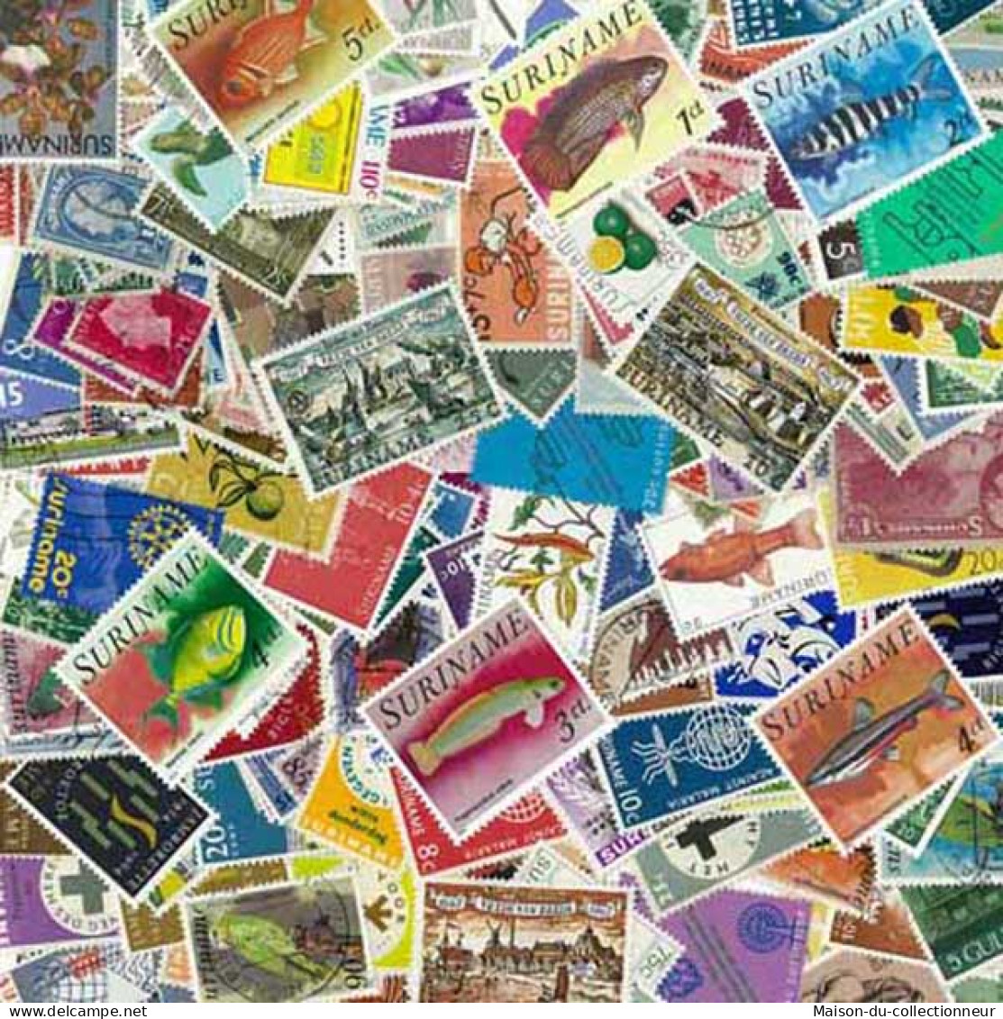 Collection De Timbres Surinam Oblitérés 500 Timbres Différents - Suriname