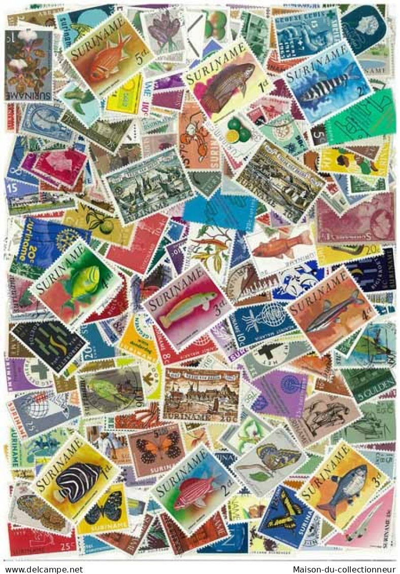 Collection De Timbres Surinam Oblitérés 500 Timbres Différents - Suriname