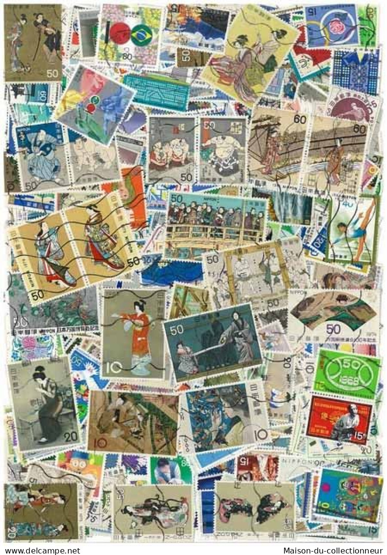 Collection De Timbres Japon Oblitérés 100 Timbres Grand Format - Colecciones & Series