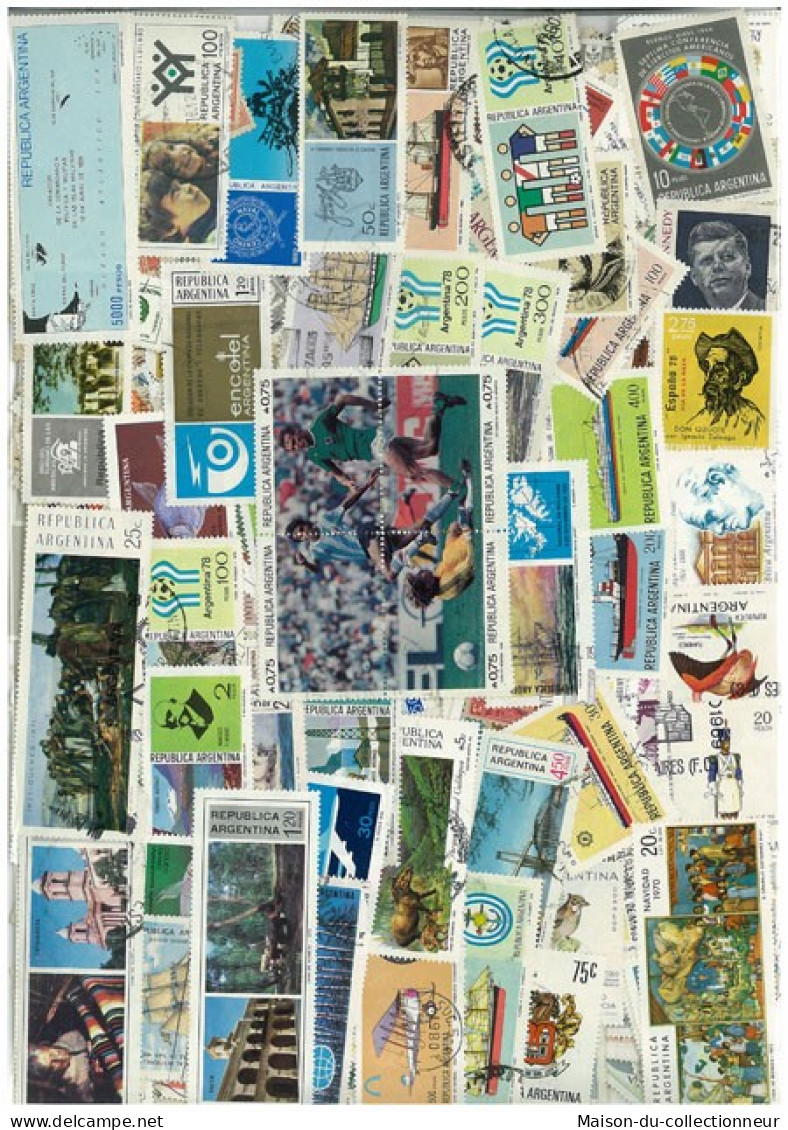 Collection De Timbres Argentine Oblitérés 100 Timbres Différents - Collections, Lots & Séries