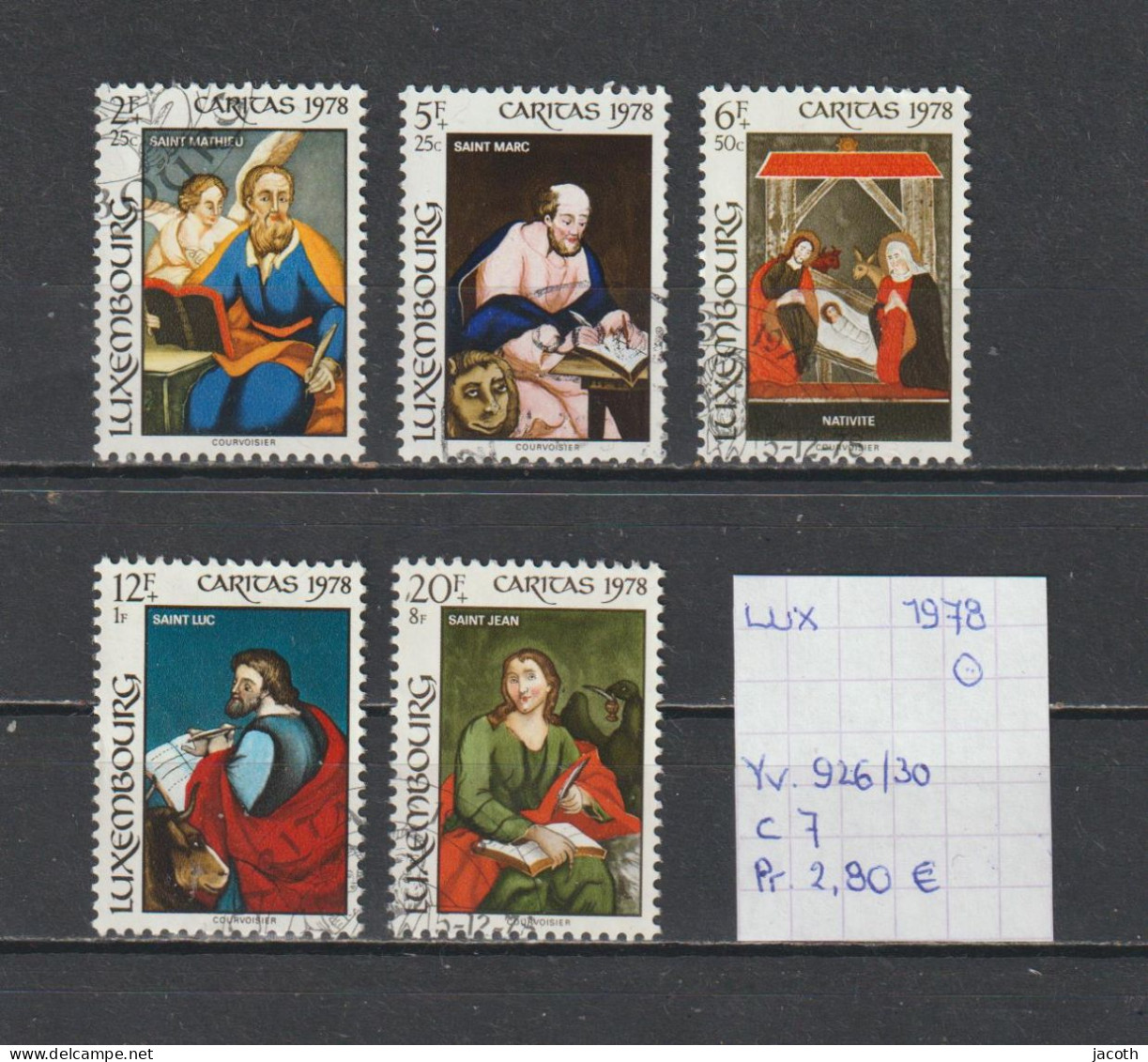 (TJ) Luxembourg 1978 - YT 926/30 (gest./obl./used) - Usati