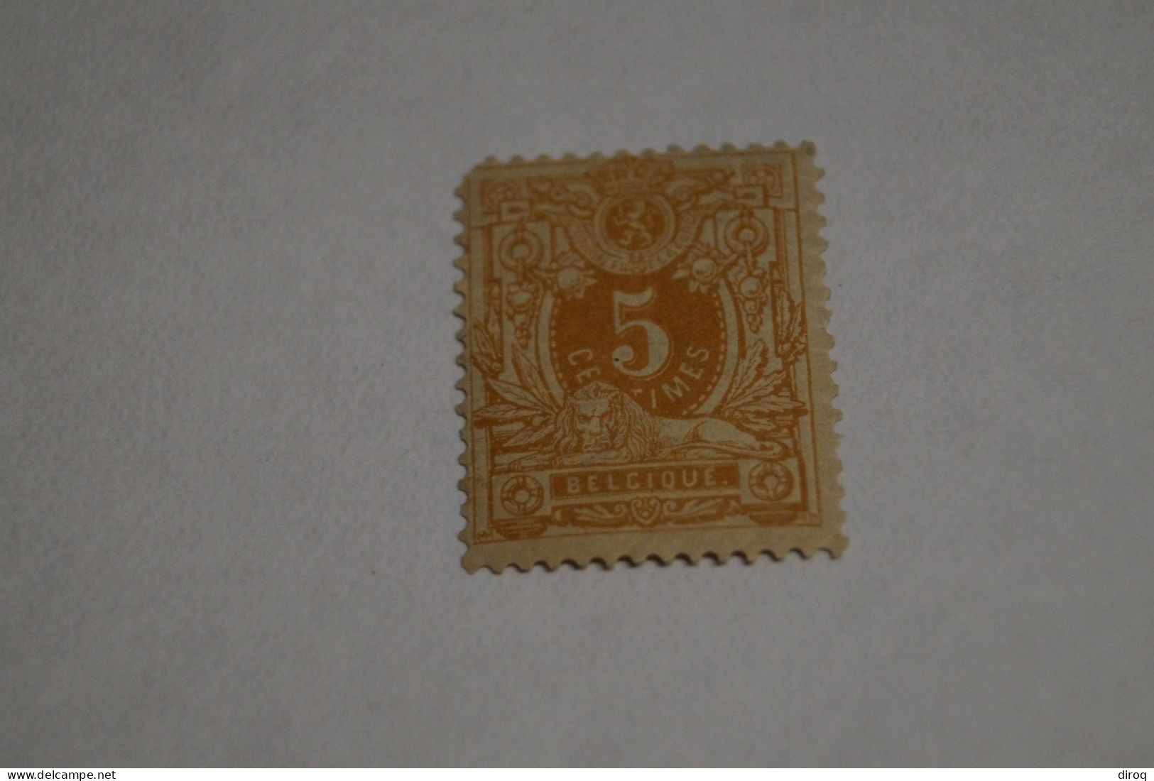 1 Timbre,lion Couché 5 Cent,neuf,voir Gomme à L'arrière - 1869-1888 Leone Coricato