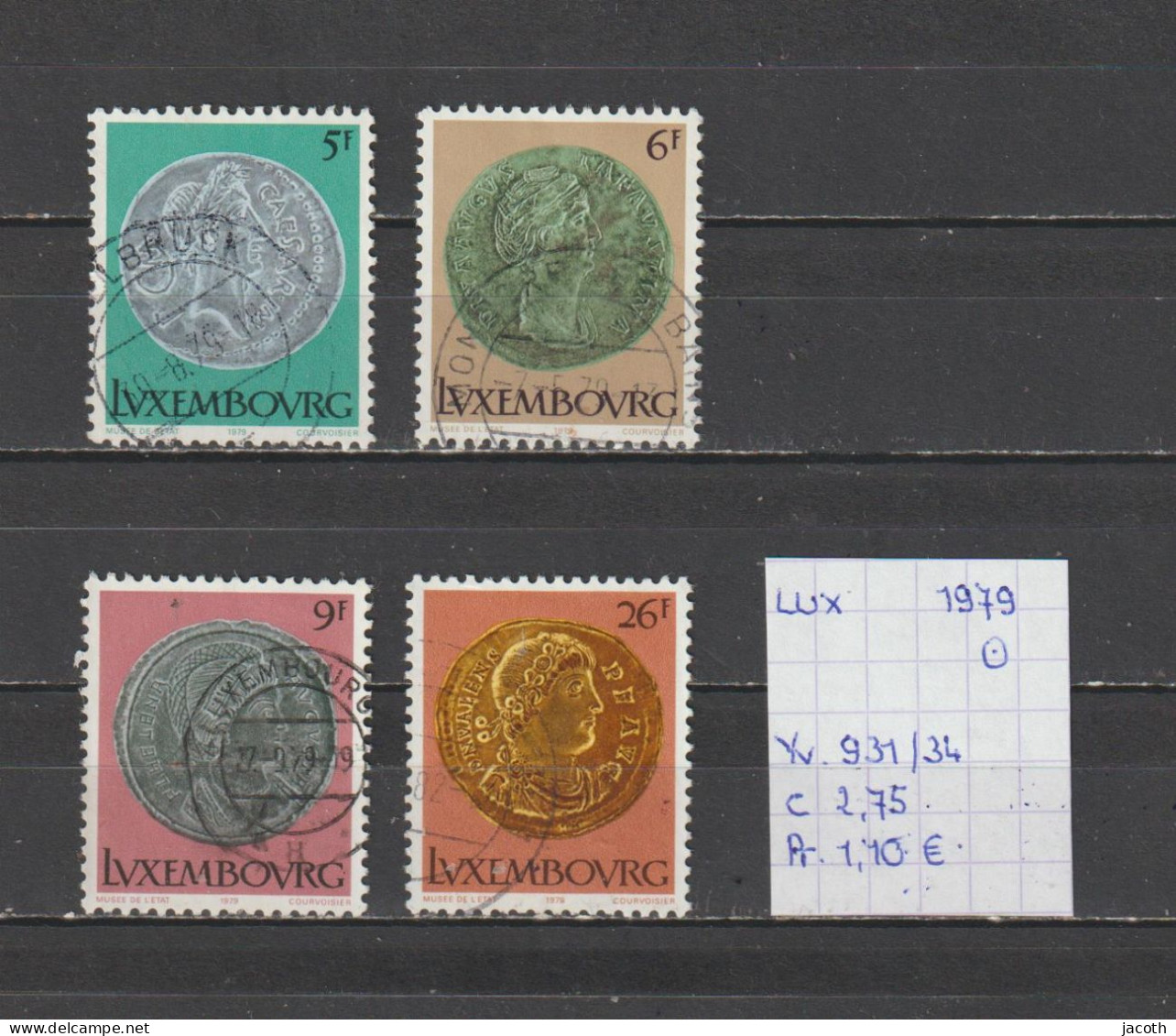 (TJ) Luxembourg 1979 - YT 931/34 (gest./obl./used) - Usati