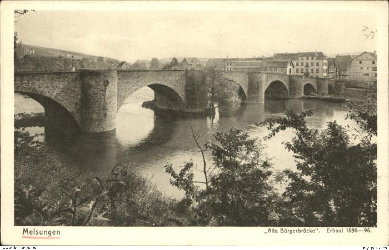 41356911 Melsungen Fulda Alte Buergerbruecke Adelshausen - Melsungen