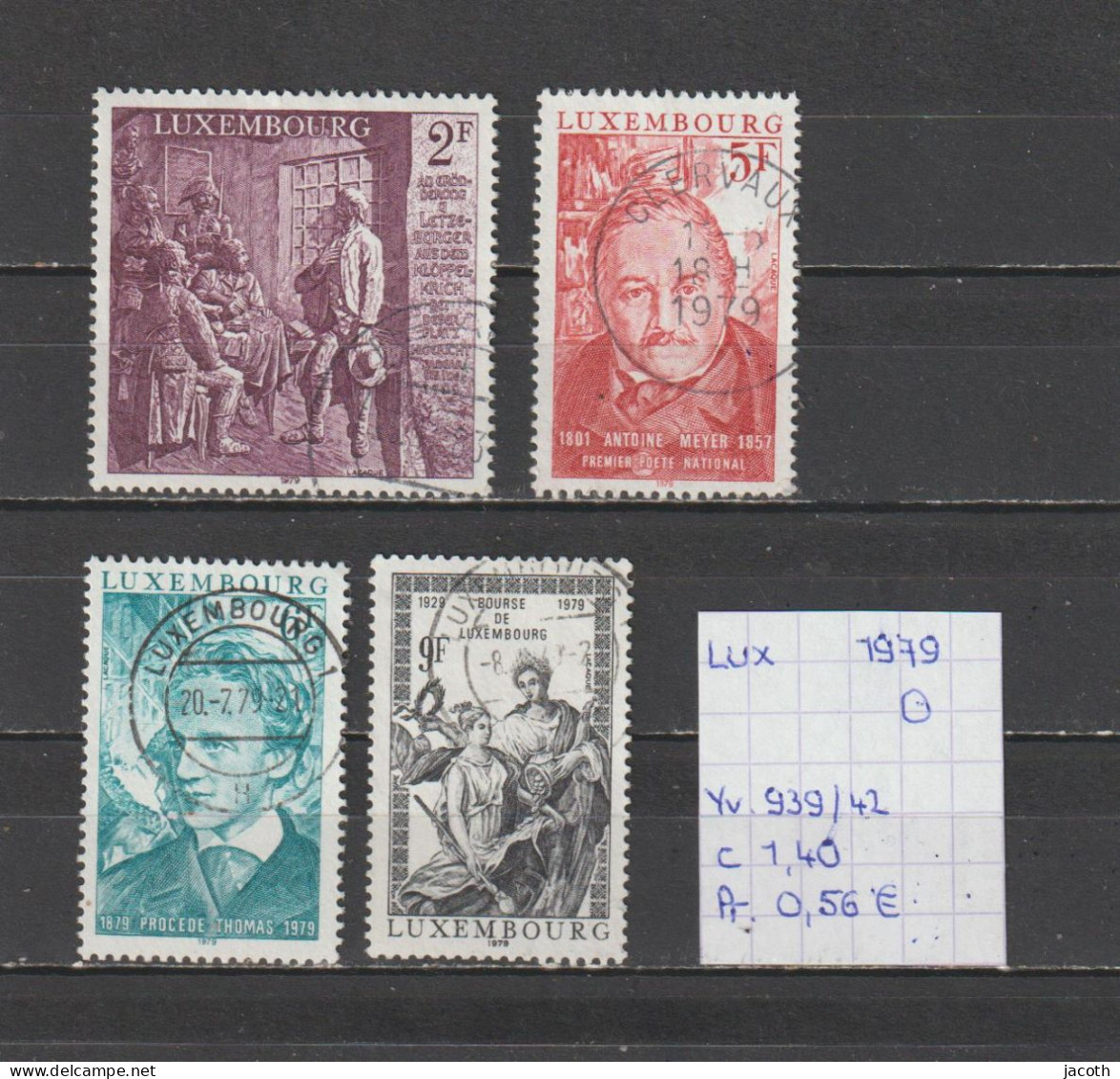 (TJ) Luxembourg 1979 - YT 939/42 (gest./obl./used) - Usati