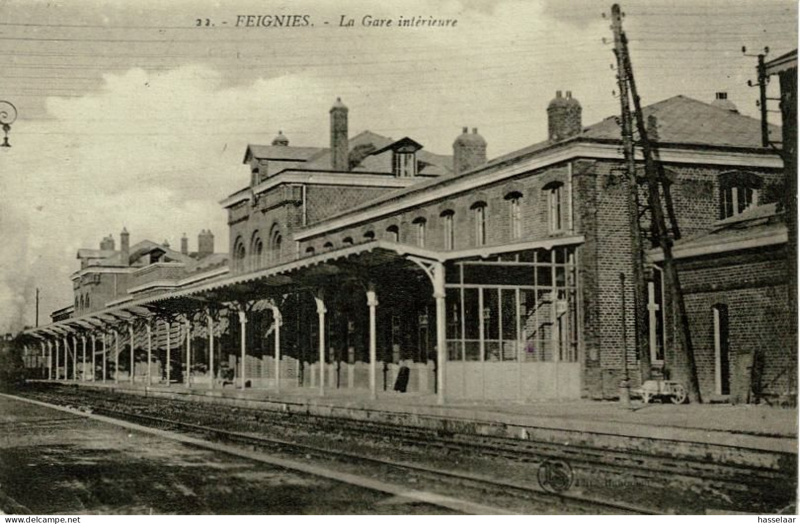 Feignies - La Gare Intérieure - 1923 - Feignies