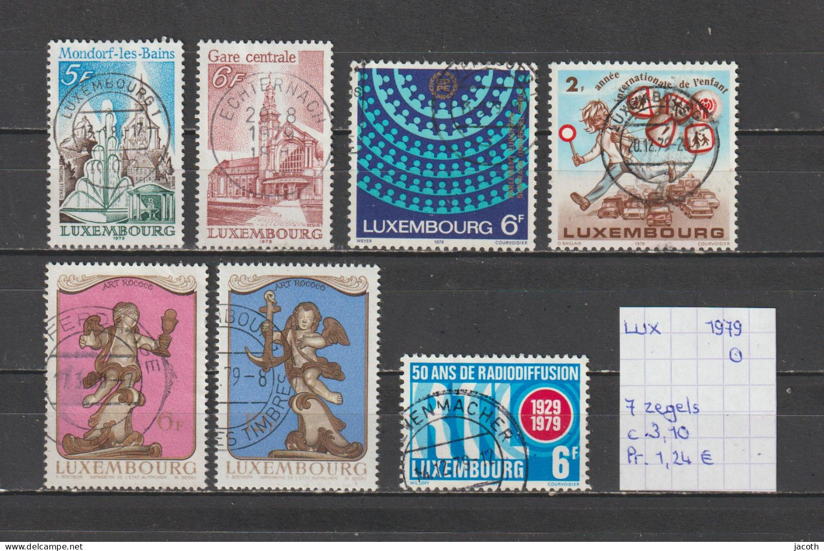 (TJ) Luxembourg 1979 - 7 Zegels (gest./obl./used) - Used Stamps