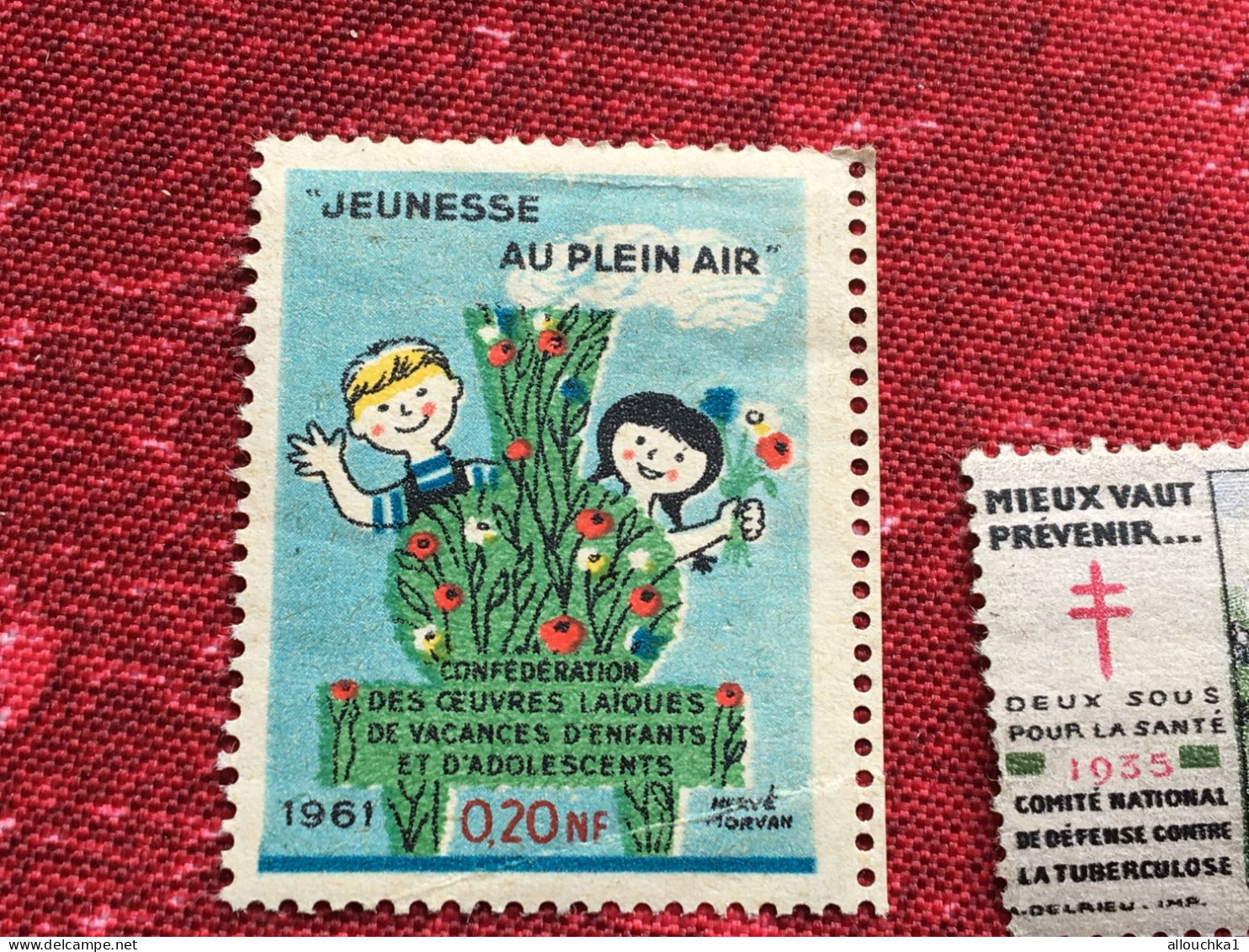 -Antituberculeux Contre La Tuberculose-6 Timbres " Tous états" Vignette Sanitaire-Erinnophilie-[E]Stamp-Sticker-Viñeta - Tuberkulose-Serien