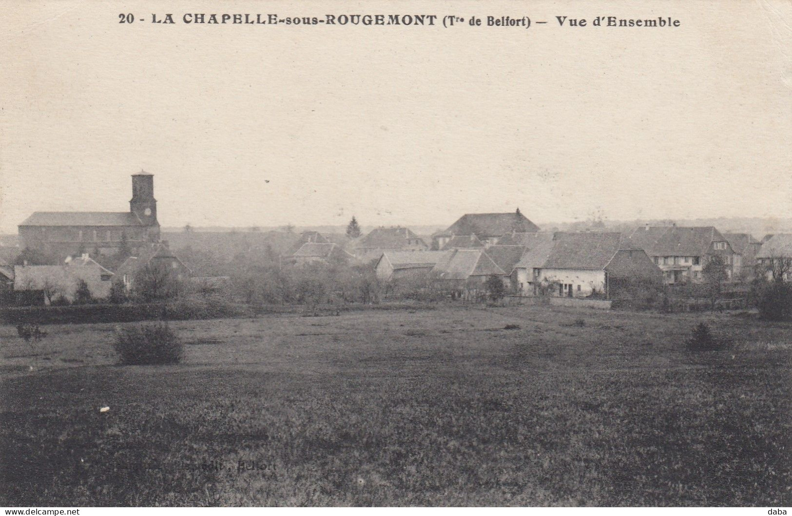 La Chapelle-sous-Rougemont.  ( Tre De Belfort ). Vue D'Ensemble - Belfort – Siège De Belfort