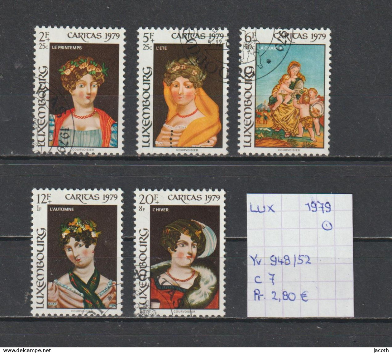 (TJ) Luxembourg 1979 - YT 948/52 (gest./obl./used) - Usati