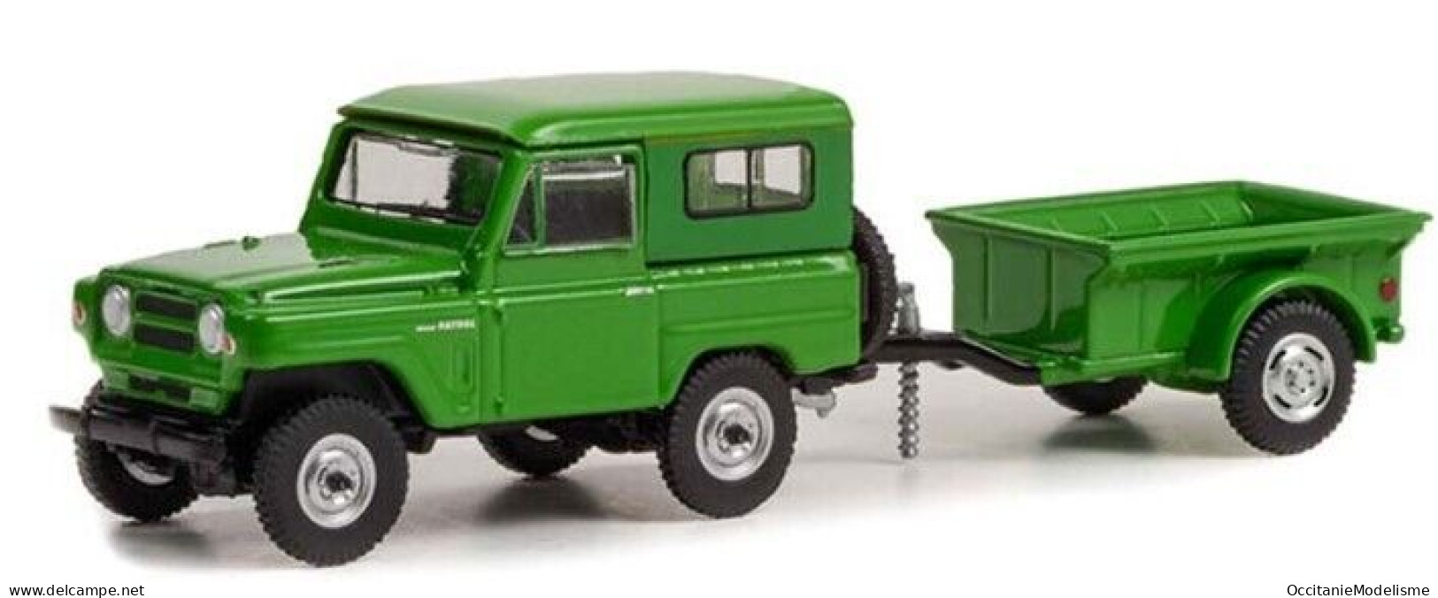 Greenlight - NISSAN PATROL 1972 + Remorque 1/4 Ton Réf. 32250-A Neuf 1/64 - Altri & Non Classificati