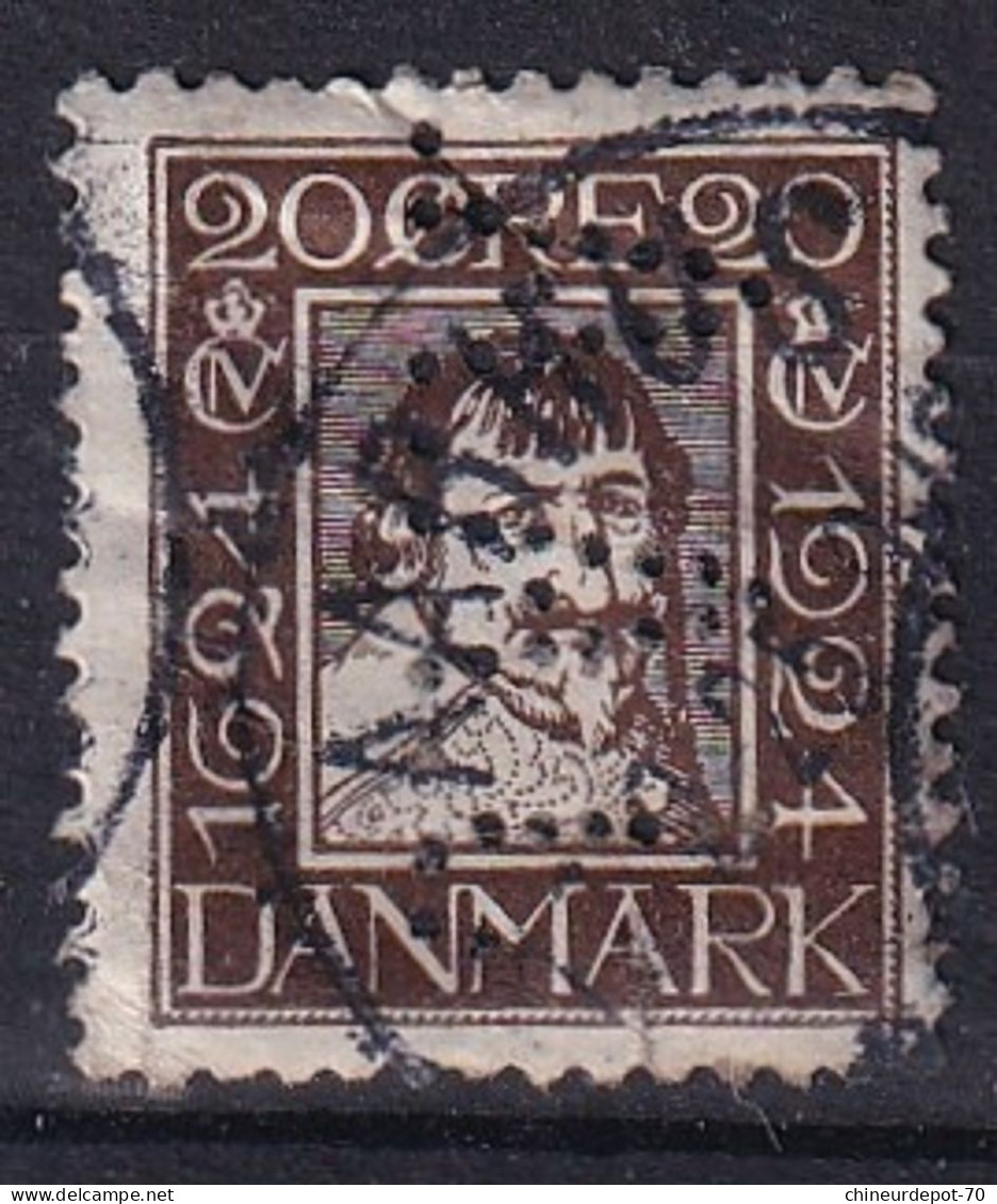 DANMARK Danemark 1924 The 300th Anniversary Of The Danish Postal Service Perforé Perforation - Gebraucht