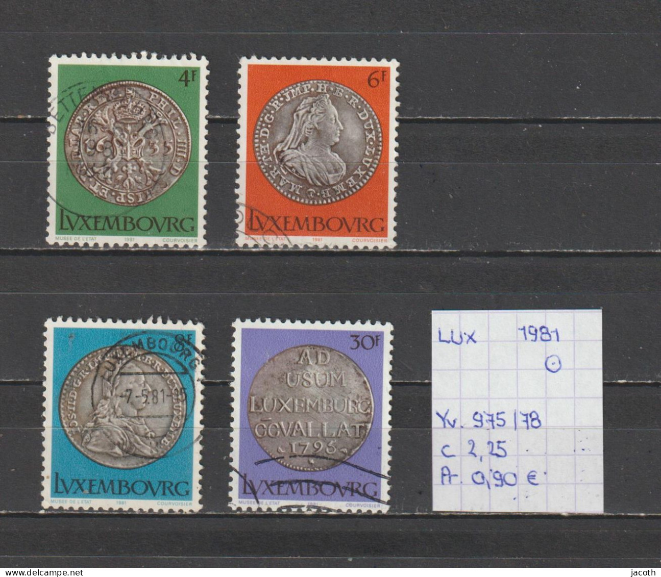 (TJ) Luxembourg 1981 - YT 975/78 (gest./obl./used) - Oblitérés