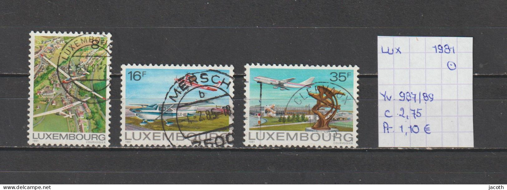 (TJ) Luxembourg 1981 - YT 987/89 (gest./obl./used) - Used Stamps