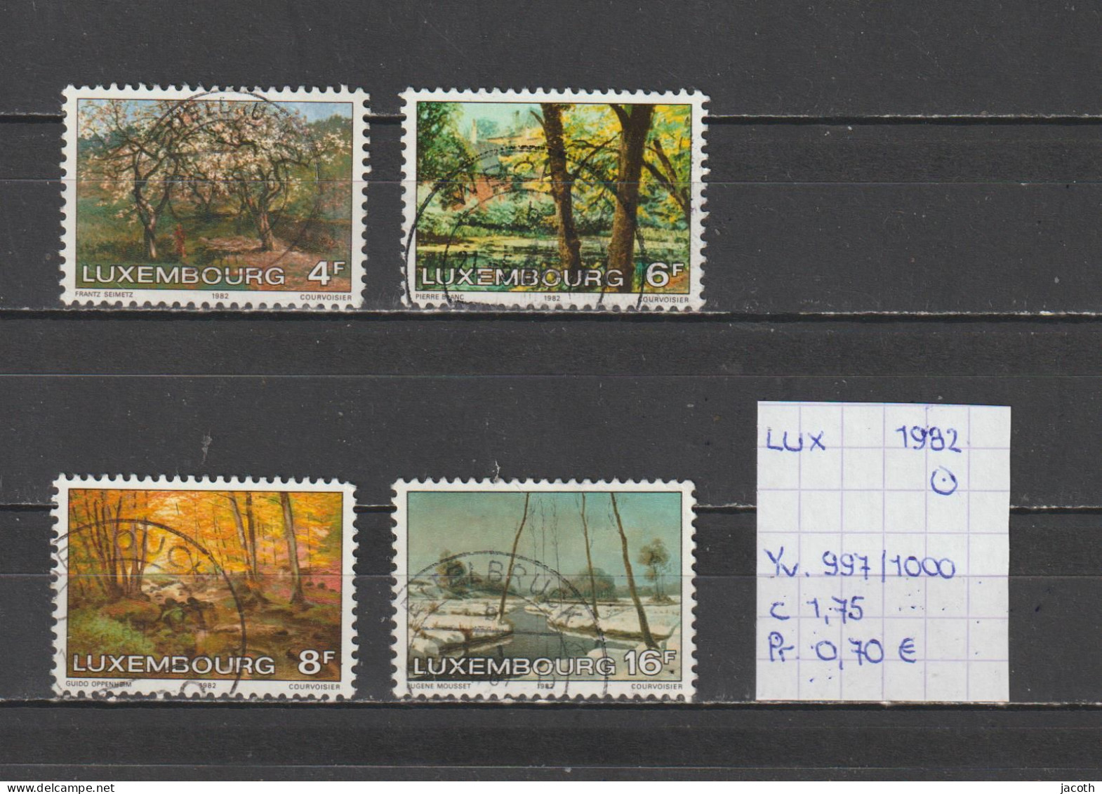 (TJ) Luxembourg 1982 - YT 997/1000 (gest./obl./used) - Gebruikt