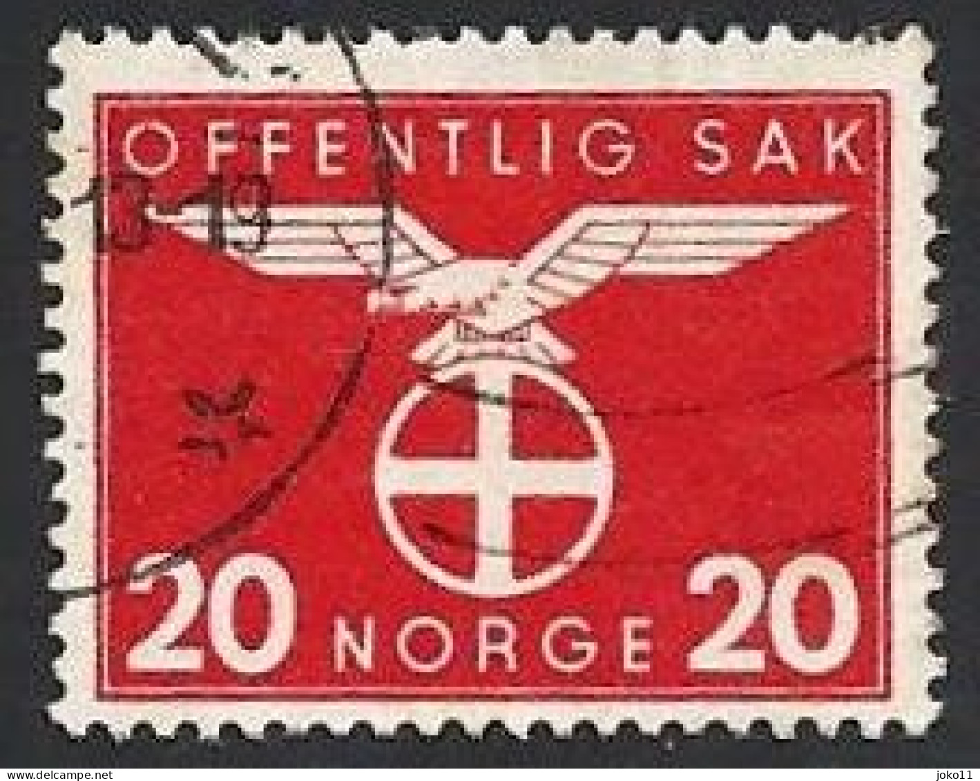Norwegen Dienstmarke 1942, Mi.-Nr. 48, Gestempelt - Servizio