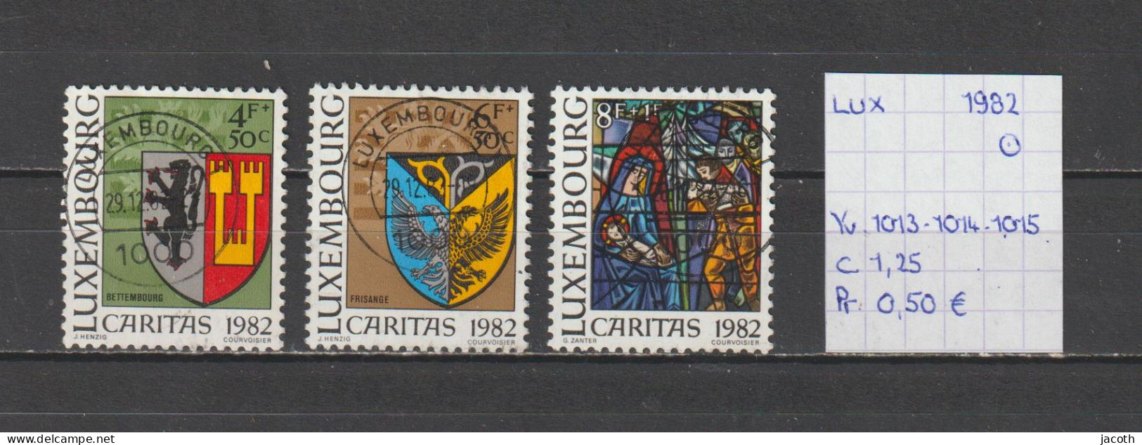 (TJ) Luxembourg 1982 - YT 1013 + 1014 + 1015 (gest./obl./used) - Gebraucht