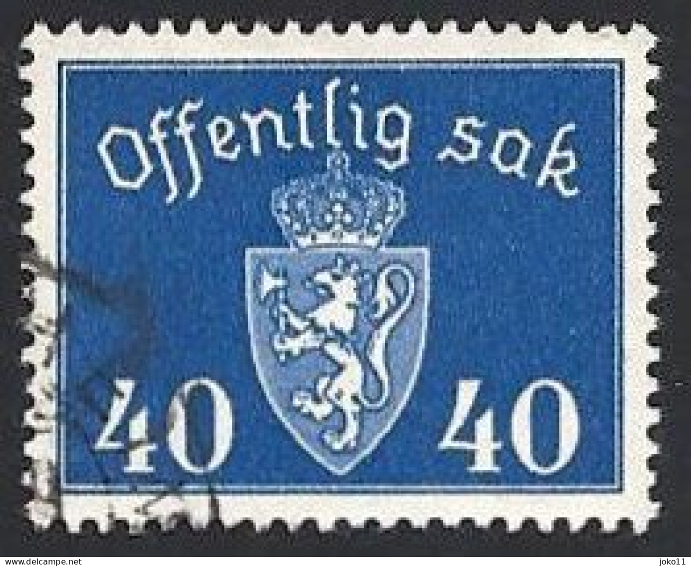 Norwegen Dienstm. 1946, Mi.-Nr. 57, Gestempelt - Oficiales