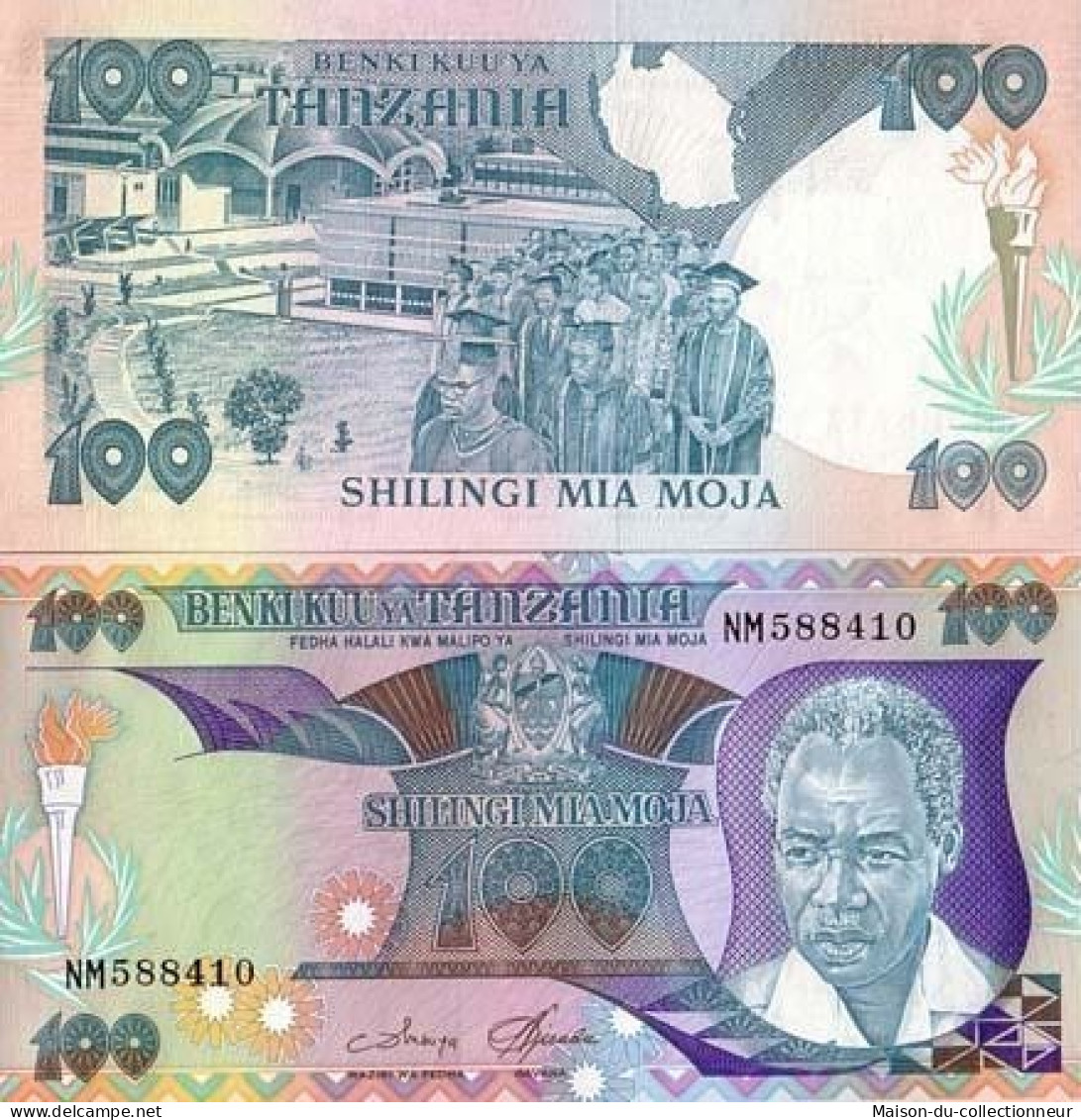 Billets De Banque Tanzanie Pk N° 14 - 100 Shilings - Tansania