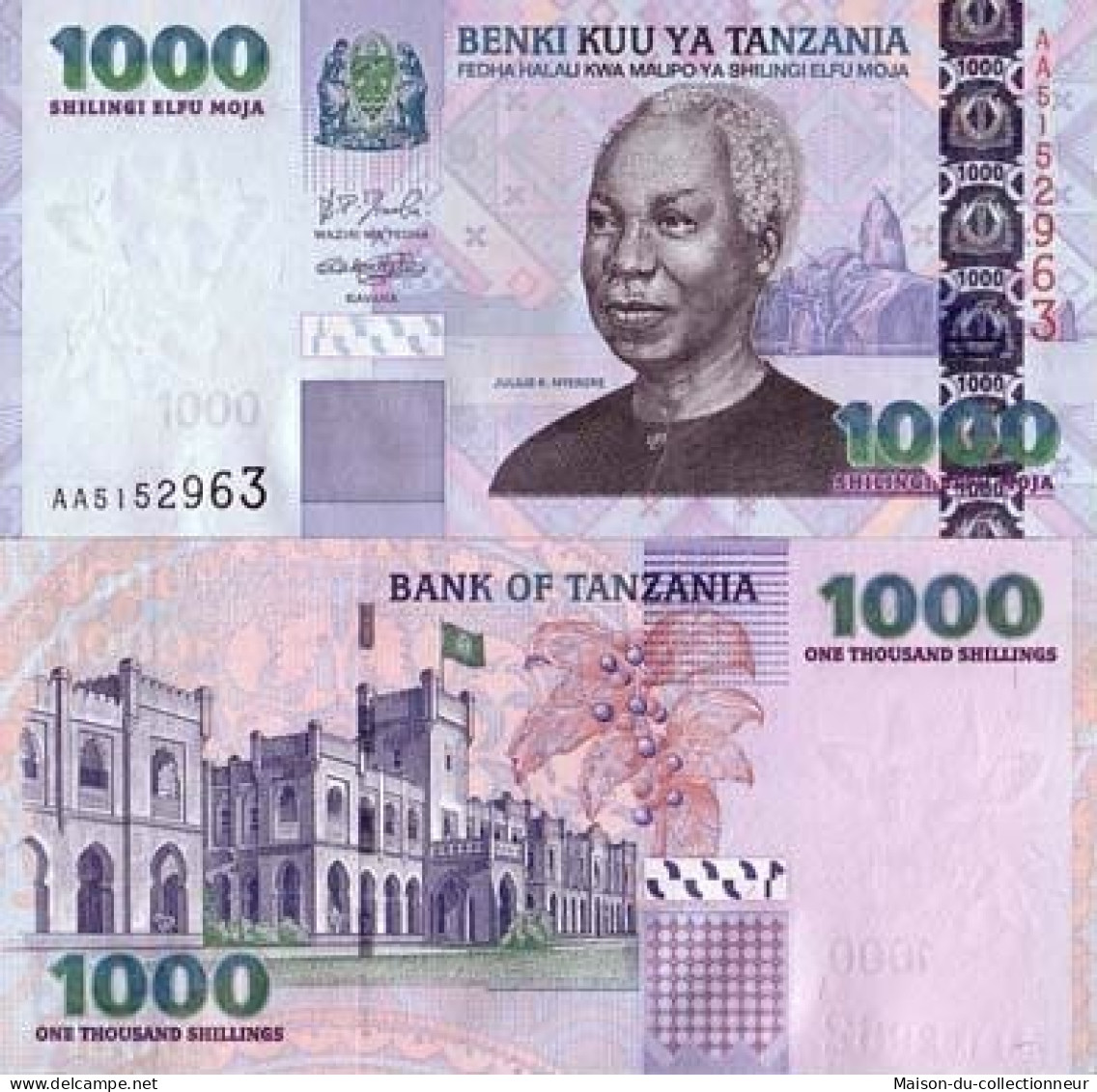 Billets Banque Tanzanie Pk N° 36 - 1000 Shilings - Tansania