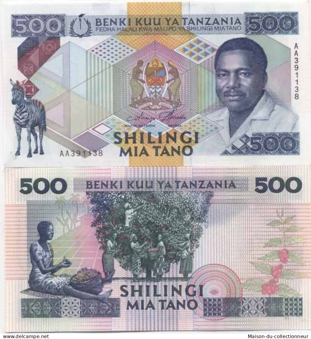 Billet De Banque Tanzanie Pk N° 26 - 500 Shilings - Tansania