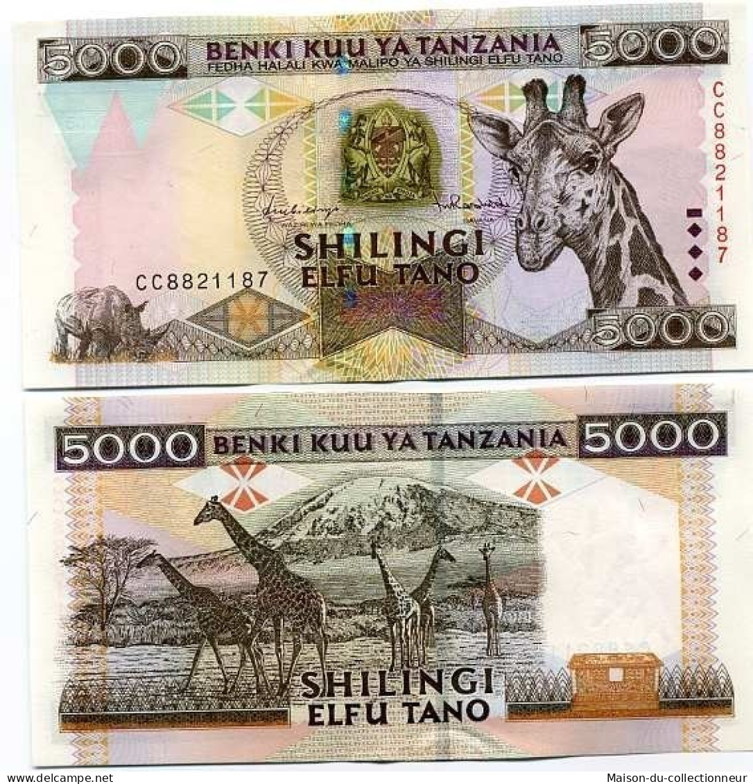 Billets Collection Tanzanie Pk N° 32 - 5000 Shilings - Tanzanie