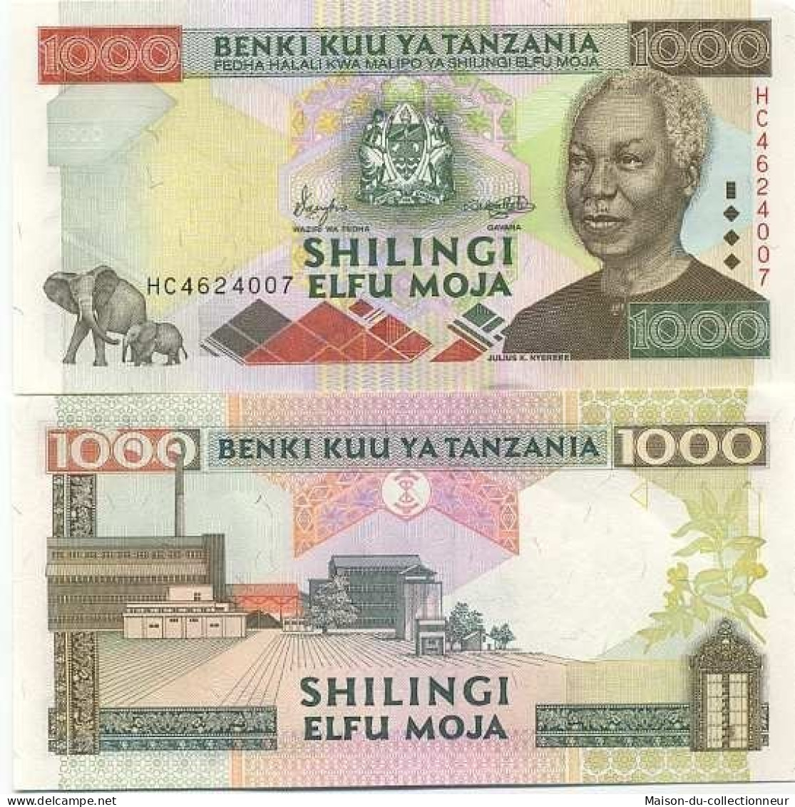 Billet De Banque Tanzanie Pk N° 34 - 1000 Shilings - Tanzanie