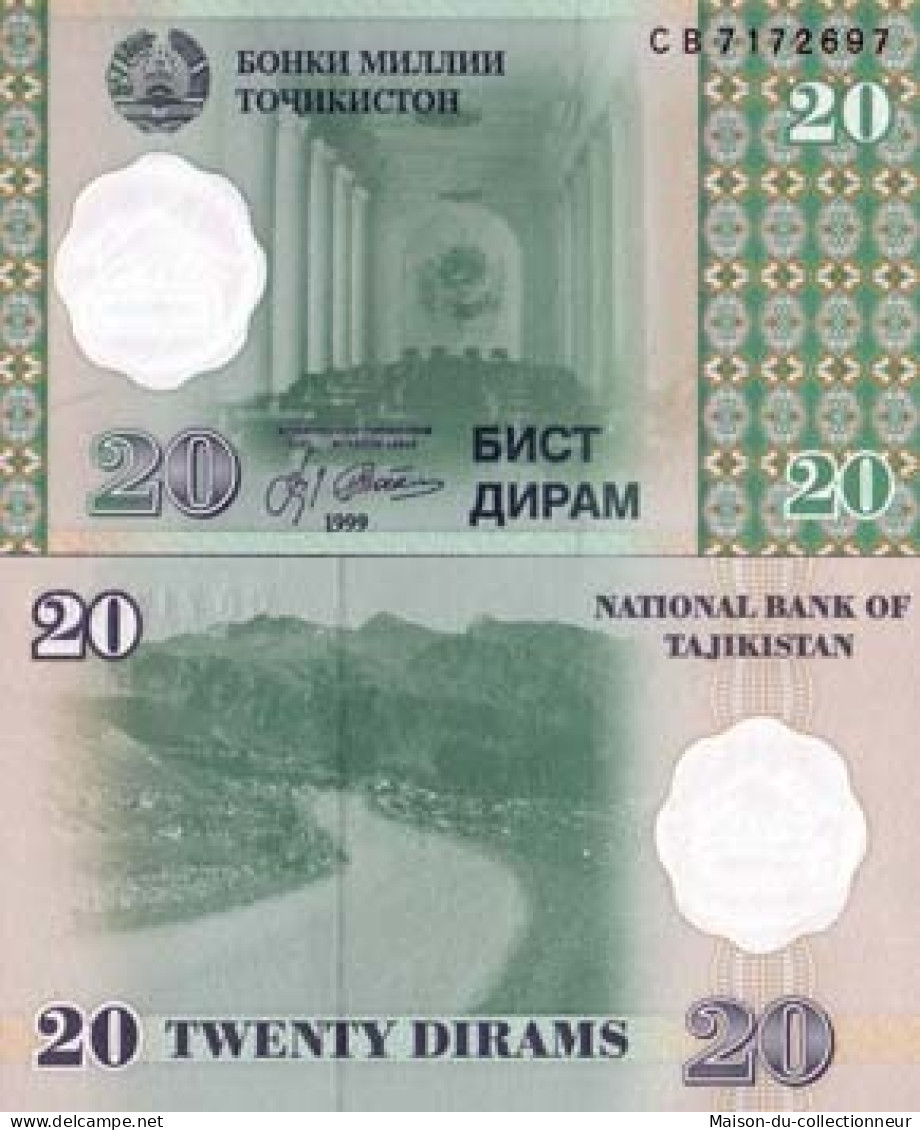 Billet De Collection Tadjikistan Pk N° 12 - 20 Dirams - Tadzjikistan