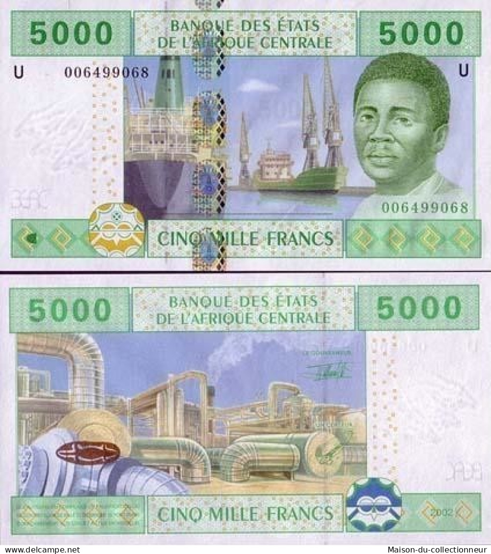 Billet De Collection Afrique Centrale Cameroun Pk N° 209 - 5000 Francs - Camerun