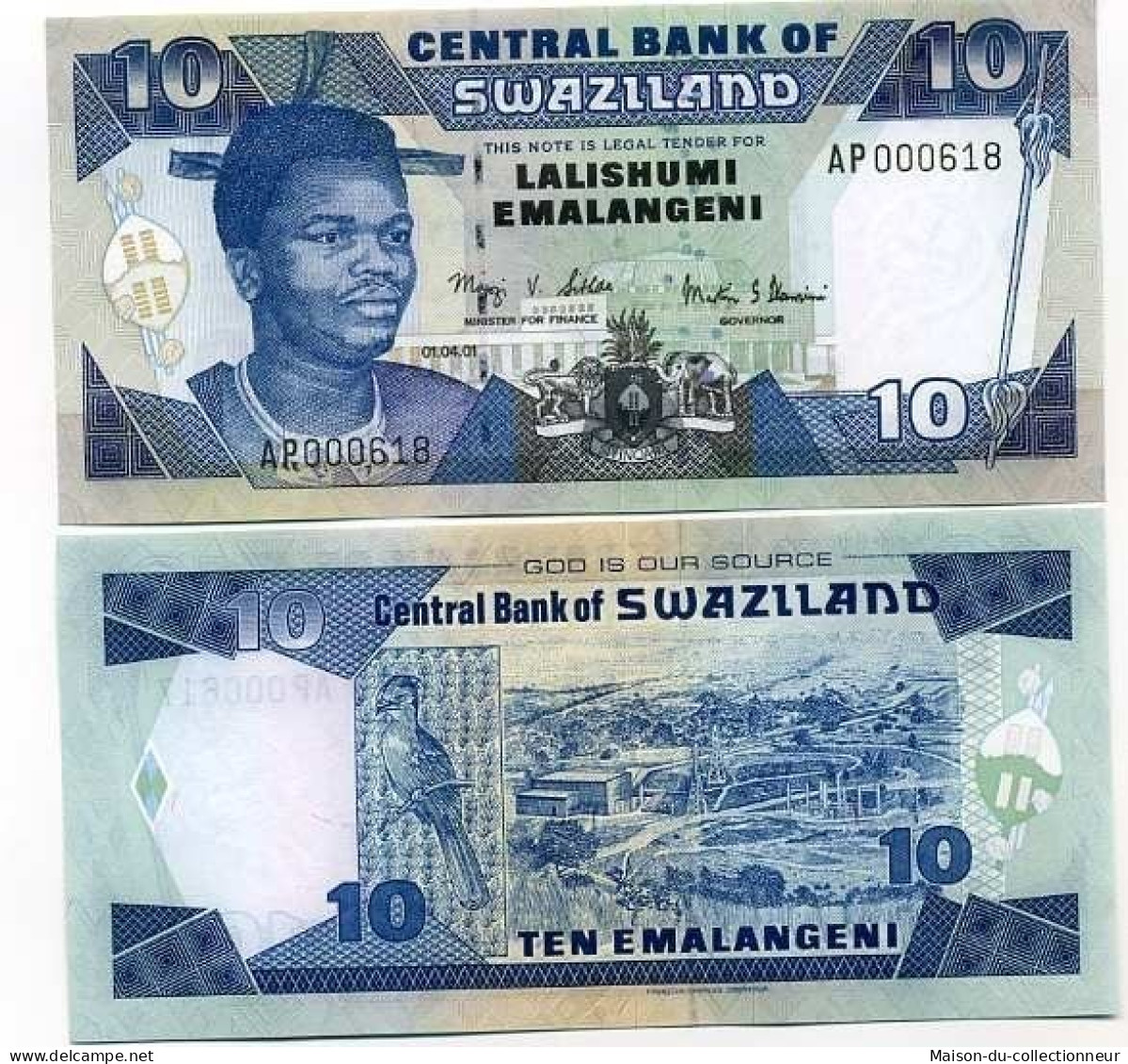 Billets De Banque Swaziland Pk N° 29 - 10 Lilangeni - Swasiland