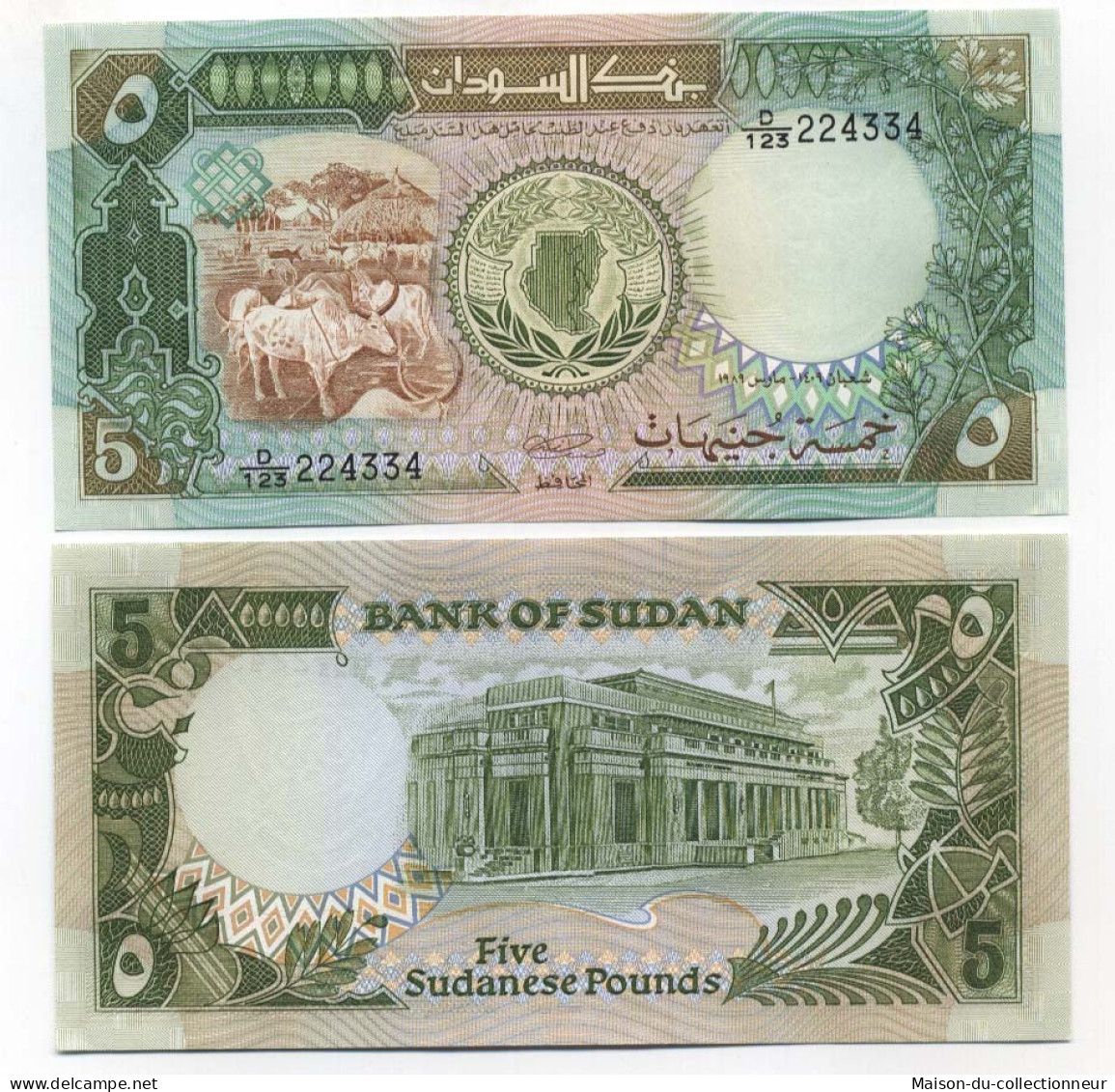 Billet De Banque Soudan Pk N° 40 - 5 Pounds - Soedan