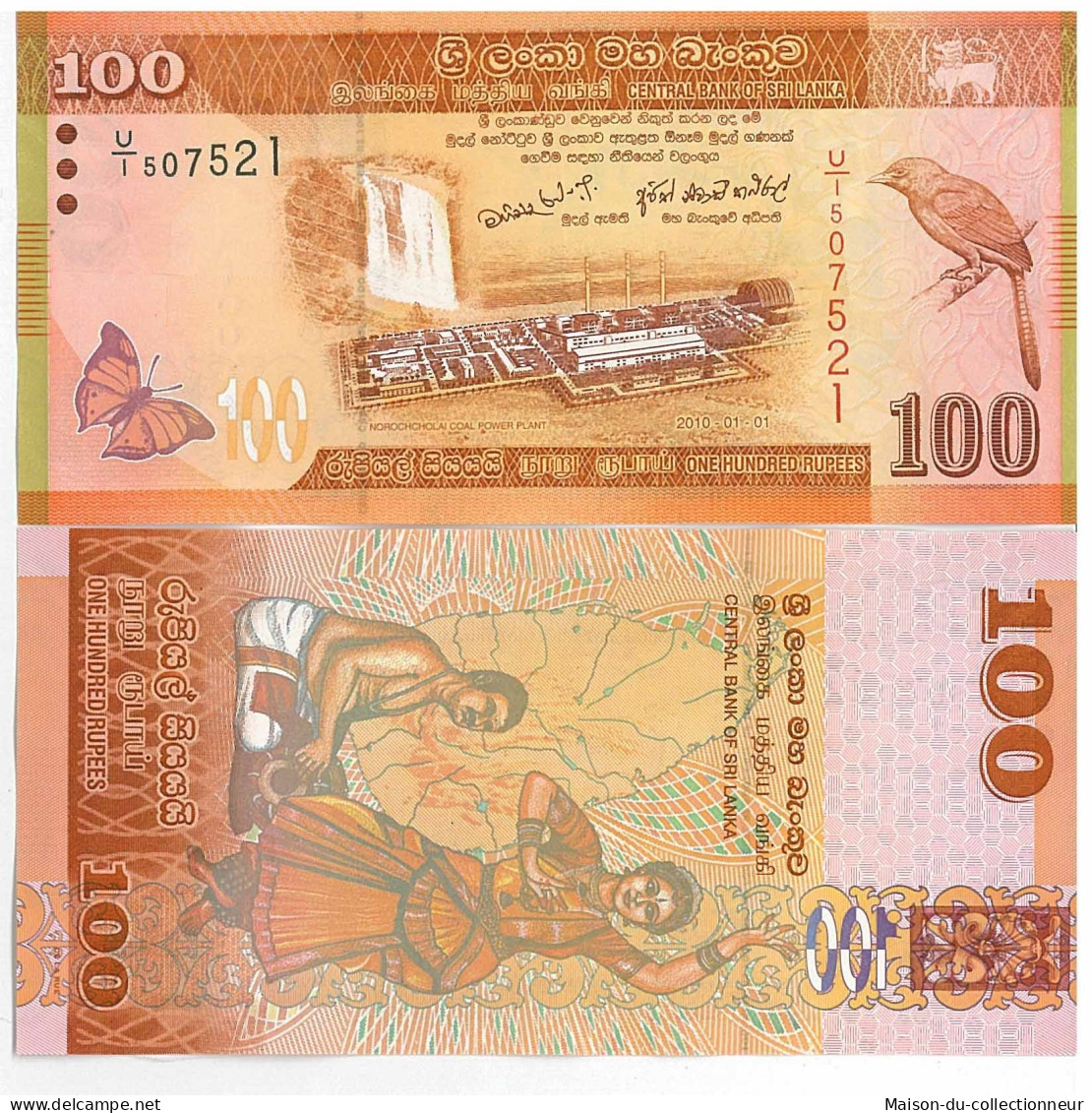 Billets Collection Sri Lanka Pk N° 125 - 100 Rupees - Sri Lanka