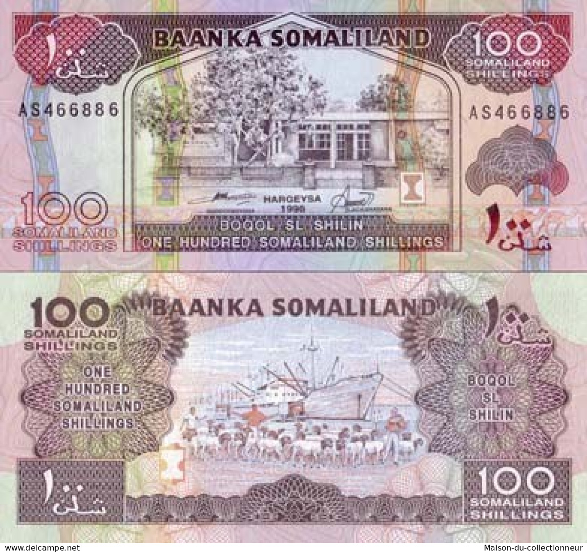 Billets Collection Somaliland Pk N°  5 - 100 Shillings - Somalia