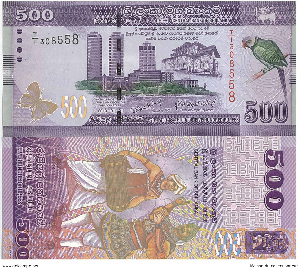 Billet De Banque Sri Lanka Pk N° 126 - 500 Rupees - Sri Lanka