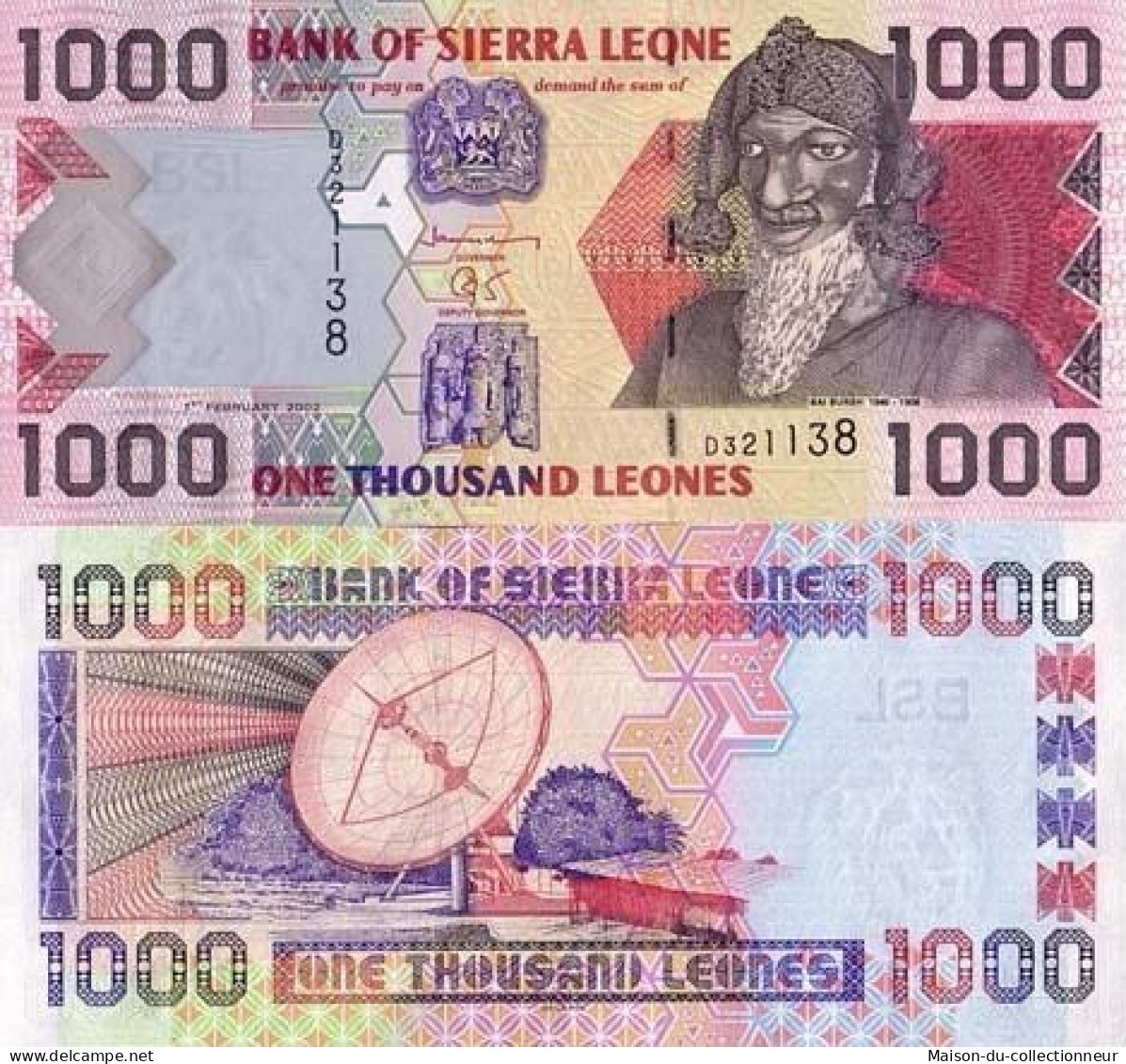 Billet De Banque Sierra Leone Pk N° 24 - 1000 Leones - Sierra Leone