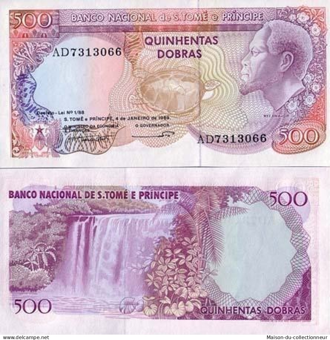 Billet De Banque Saint Thomas & Prince Pk N° 61 - 500 Dobras - Sao Tome And Principe