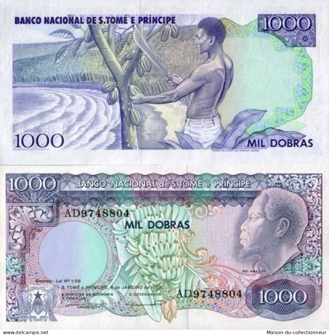 Billets Collection Saint Thomas & Prince Pk N° 62 - 1000 Dobras - Sao Tome And Principe