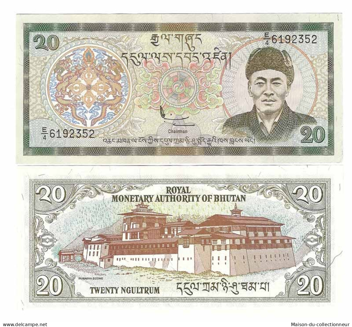 Billets De Banque Bhoutan Pk N° 23 - 20 Ngultrums - Bhutan