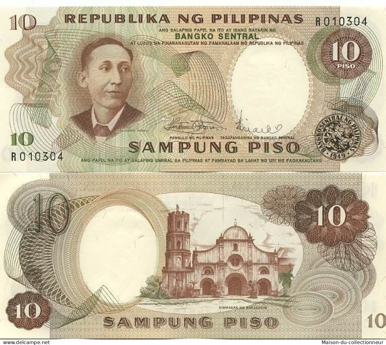 Billet De Banque PHILIPPINES Pk N° 144 - 10 Pisos - Philippines