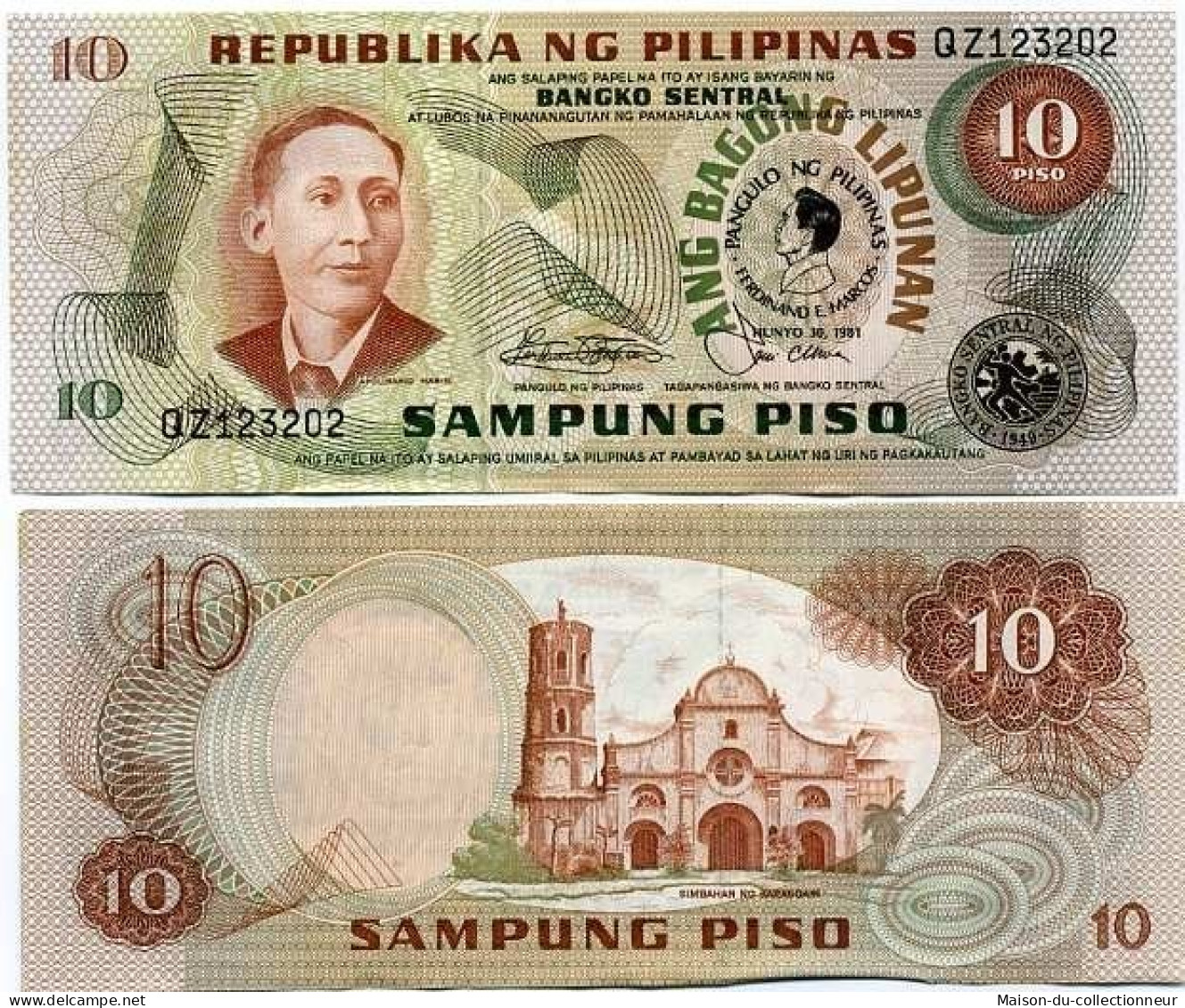 Billet De Collection Philippines Pk N° 167 - 10 Pesos - Philippines