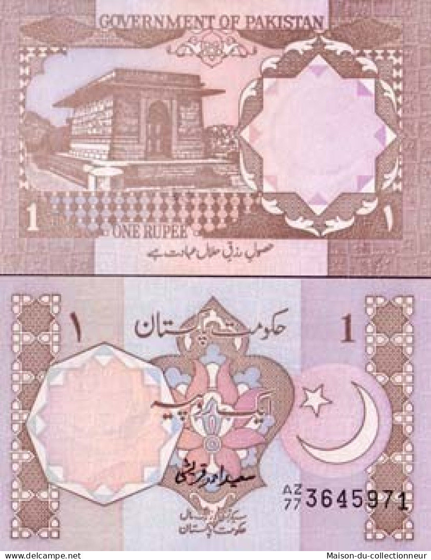 Billet De Collection Pakistan Pk N° 27 - 1 Ruppee - Pakistan