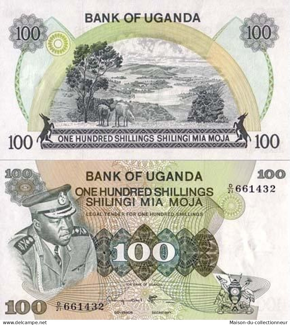 Billets De Banque Ouganda Pk N° 9 - 100 Shillings - Ouganda