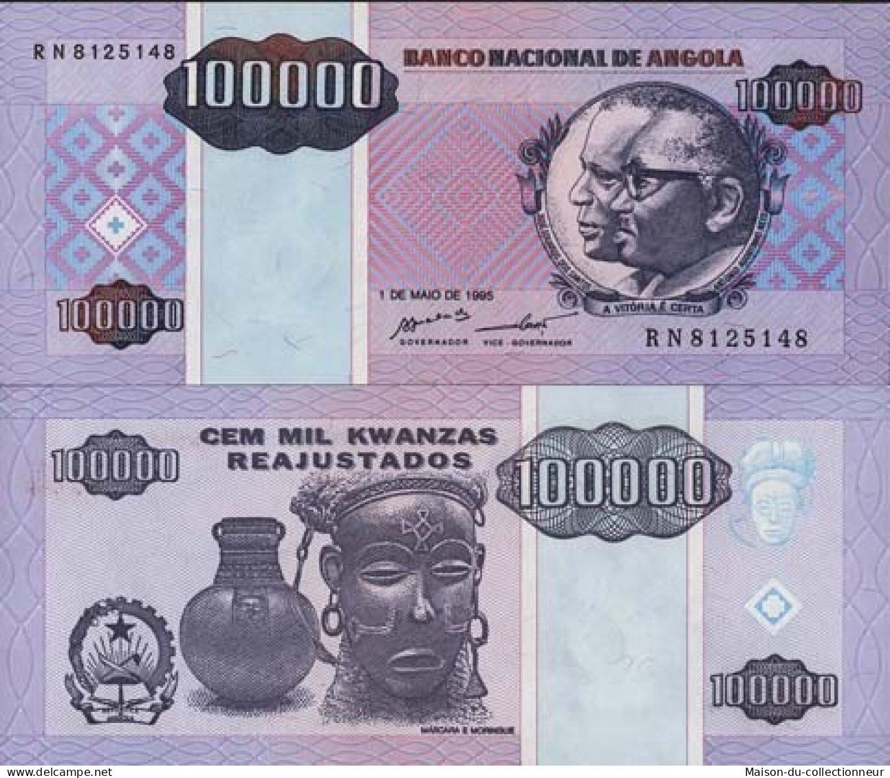 Billet De Banque Angola Pk N° 139 - 100000 Kwanzas - Angola