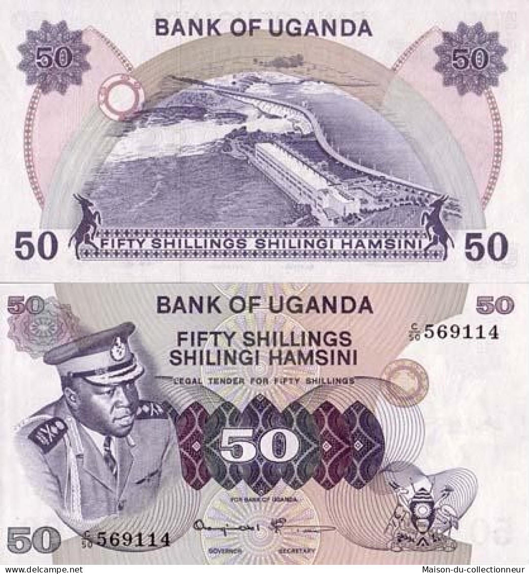 Billet De Banque Ouganda Pk N° 8 - 50 Shillings - Ouganda