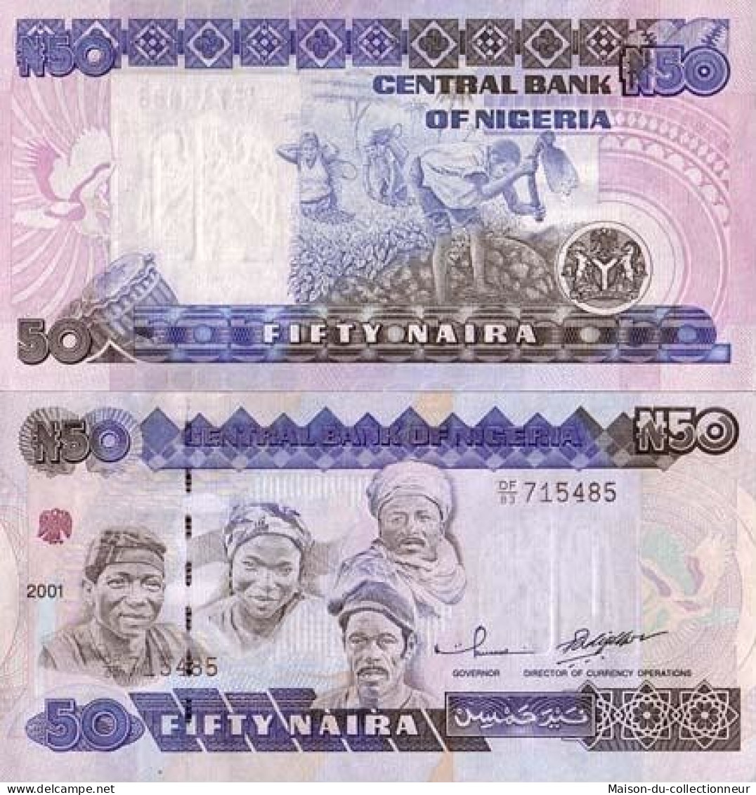 Billets De Banque Nigeria Pk N° 27 - 50 Naira - Nigeria